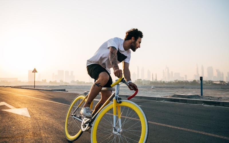 Find your perfect fit at Avenir a man riding a bicycle on a road