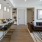 a kitchen and living room