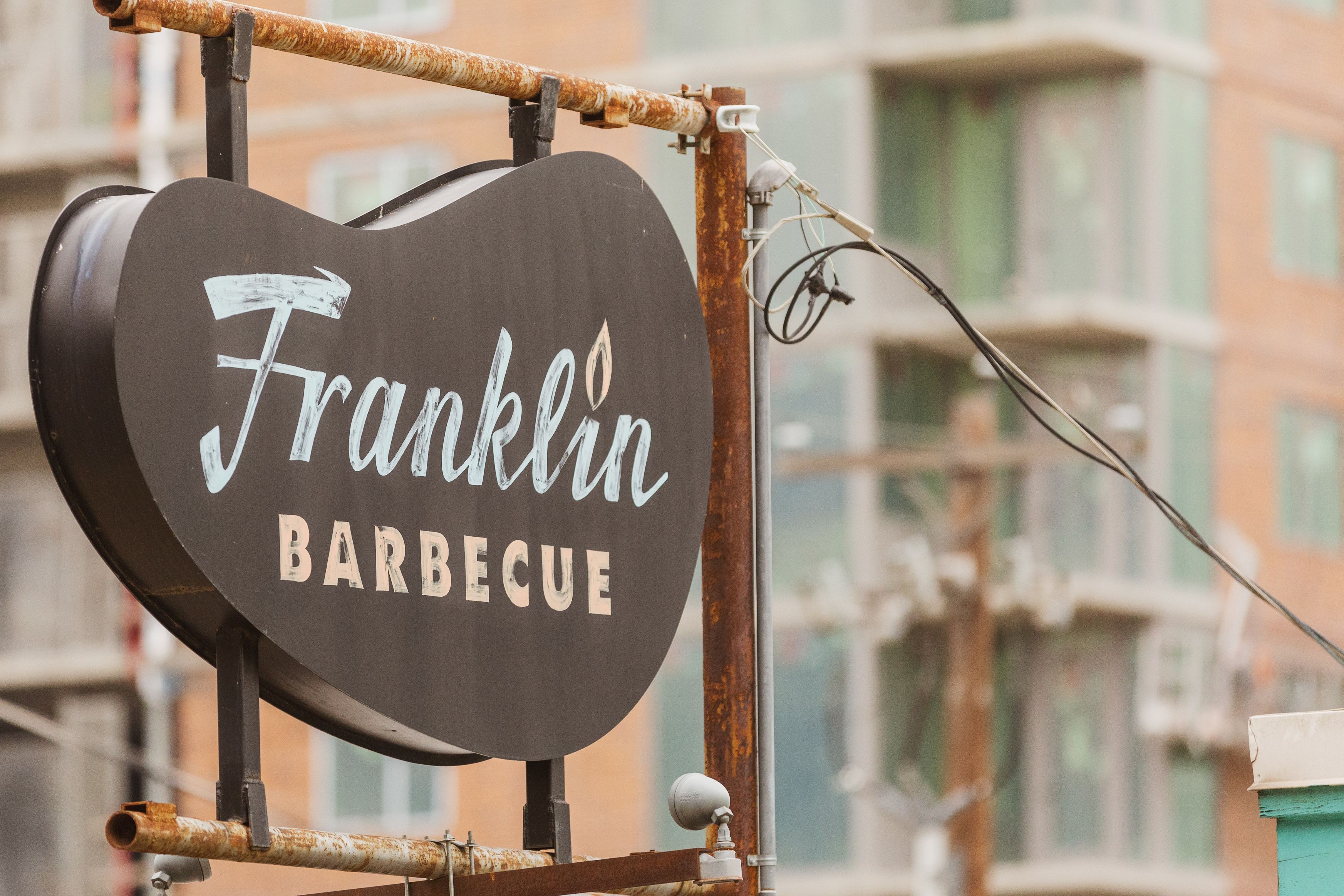 Franklin Barbecue across from Avenir Apartments Austin